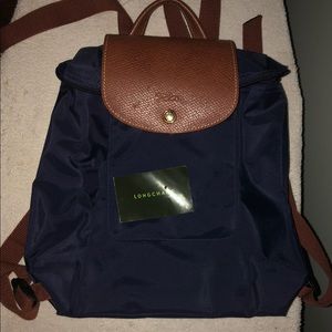 Longchamp Le Pliage Backpack (Navy)